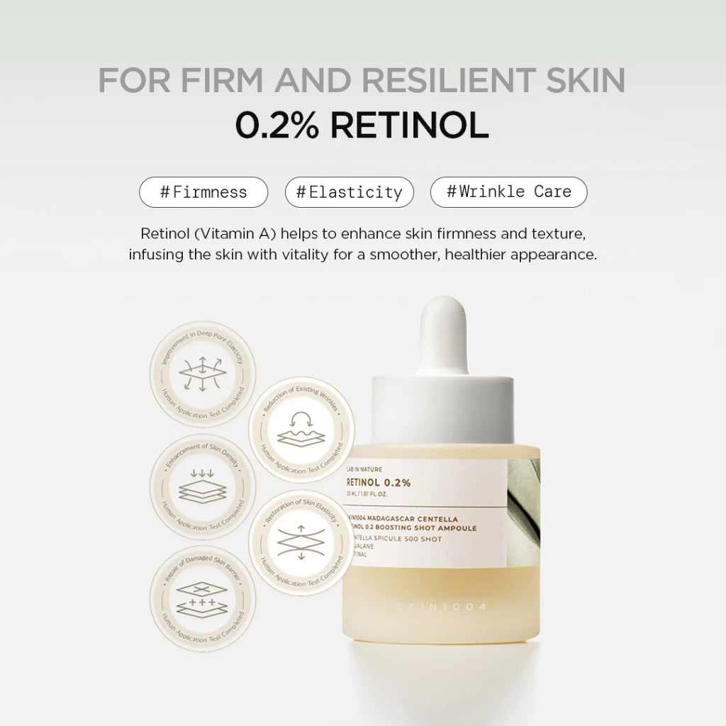 SKIN1004 Madagascar Centella Retinol 0.2 Boosting Shot Ampoule 30ml