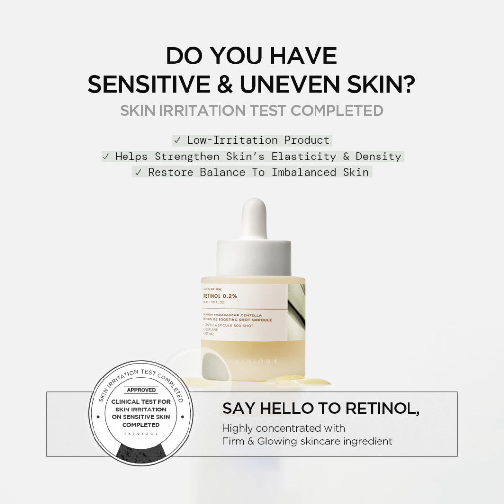 SKIN1004 Madagascar Centella Retinol 0.2 Boosting Shot Ampoule 30ml