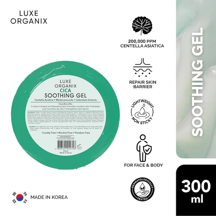 Luxe Organix Cica Soothing Gel 300ml