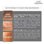 Luxe Organix Miracle Repair Niacinamide 4% Serum 30ml