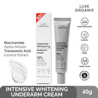 Luxe Organix Intensive Whitening Underarm Cream 10% Niacinamide 30g