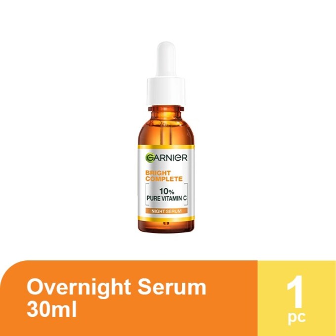 GARNIER Bright Complete 10% Pure Vitamin C Overnight Serum 30ml