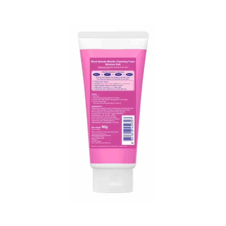 BIORE Speedy Micellar - Moisture Soft - 90 G