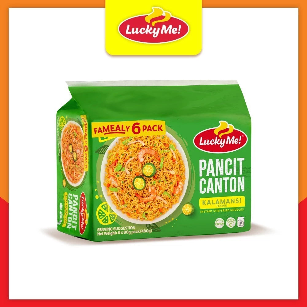Lucky Me! Pancit Canton Kalamansi Multipack 80gx6
