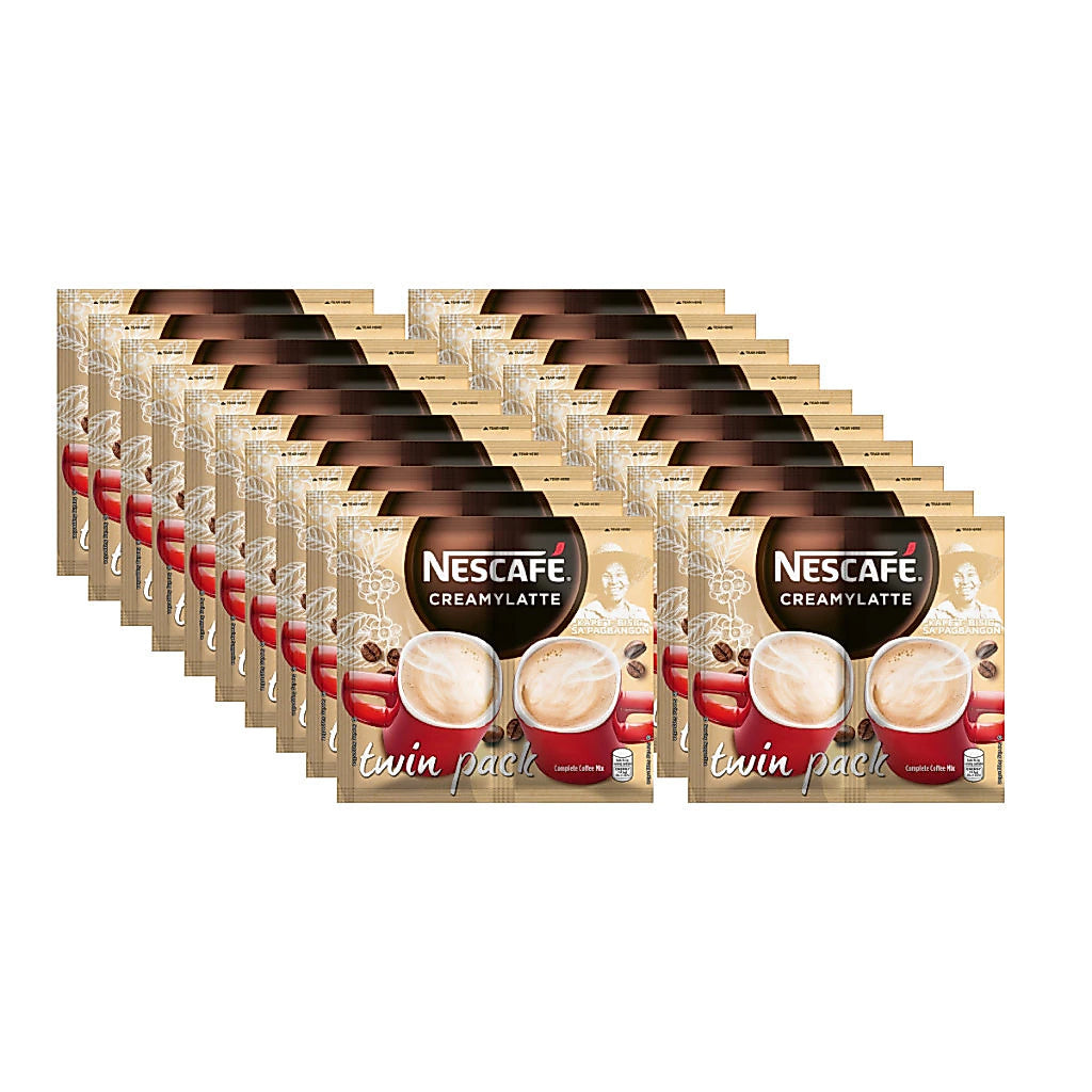 NESCAFE Creamylatte 3-in-1 Coffee Twin Pack 40g - Pack of 20