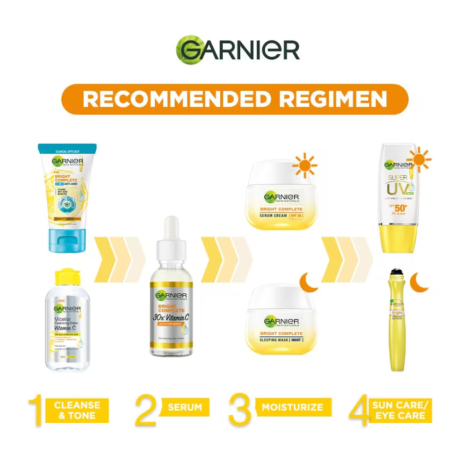 GARNIER Bright Complete Super UV Matte Brightening Sunscreen SPF50+ PA+++7mL