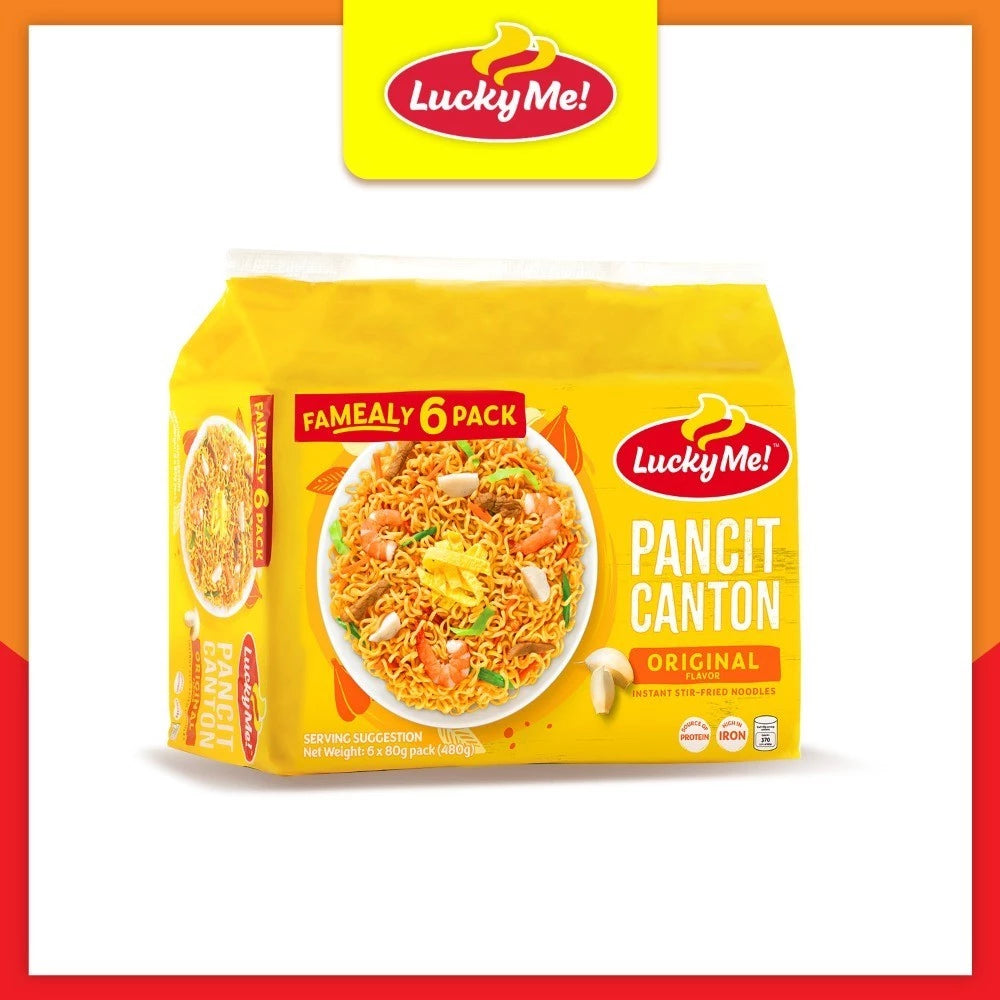 Lucky Me! Pancit Canton Original Multipack 80g × 6