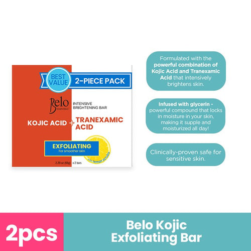 Belo Intensive Whitening Bar Kojic + Tranexamic Acid 65g × 2