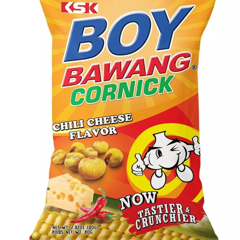 Boy Bawang Cornick  Chili Cheese Flavor 90 grams