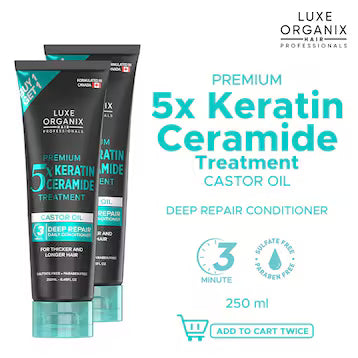 Luxe Organix Premium Keratin Castor Oil Treatment 250ml