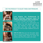 Luxe Organix Premium Keratin Castor Oil Treatment 250ml