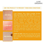 LUXE ORGANIX Zero Shine Invisible Screen Daily Sun Stick SPF 100 17g