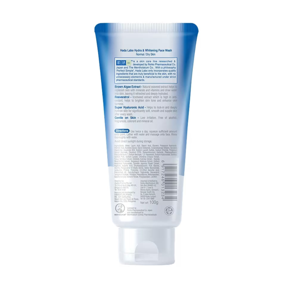 HADA LABO Hydra & Whitening Face Wash 100g