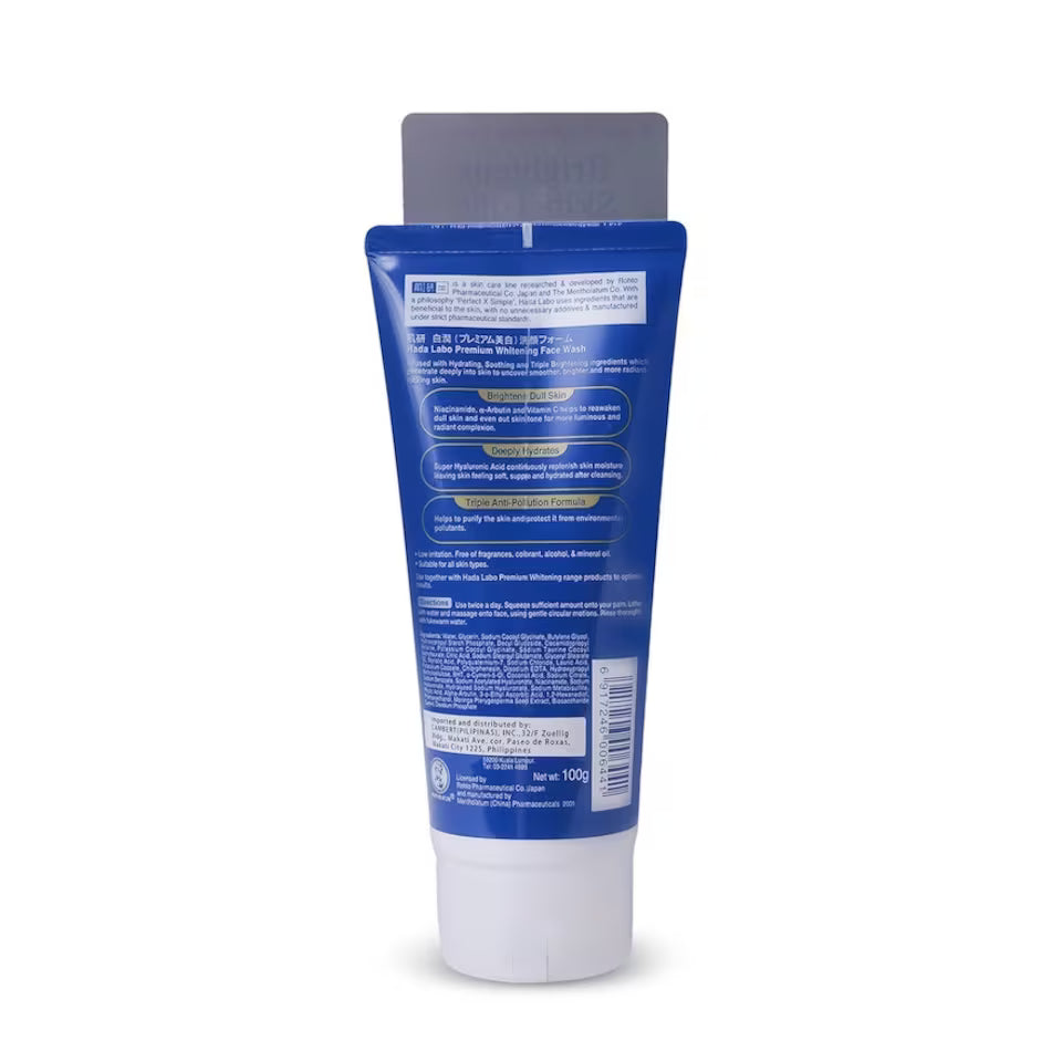 HADA LABO Premium Whitening Facewash 100g