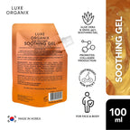 Luxe Organix Snail & Aloe Soothing Gel 95% 100ml Sachet