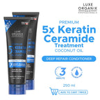 Luxe Organix Keratin Treatment Virgin Coconut Oil 250ml