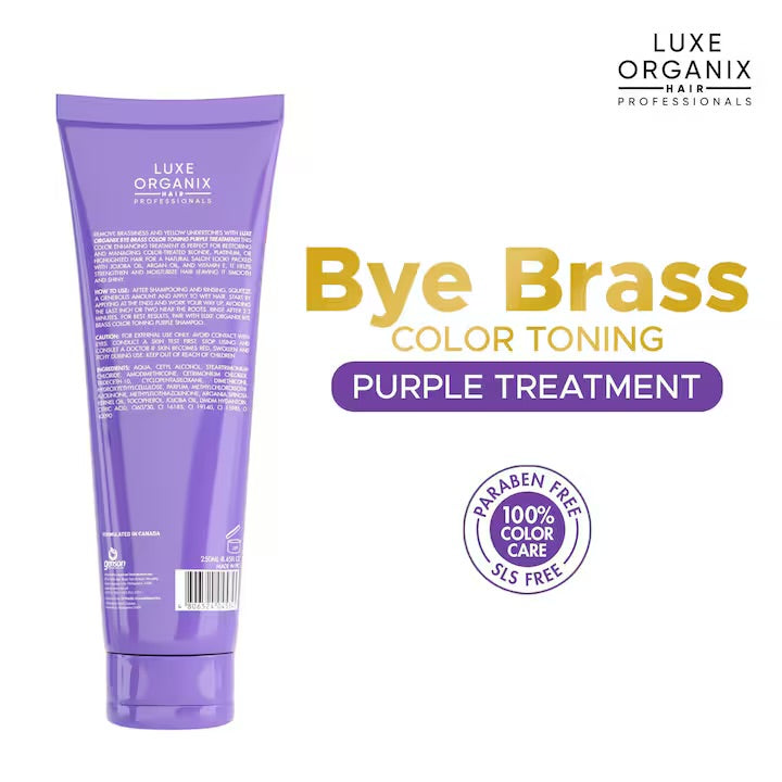 Luxe Organix Bye Brass Purple Conditioner 250ml