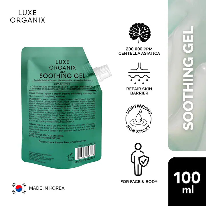 LUXE ORGANIX Cica Soothing Gel 100ml