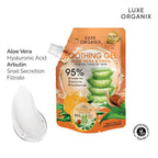 Luxe Organix Snail & Aloe Soothing Gel 95% 100ml Sachet