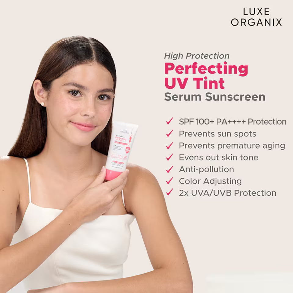 LUXE ORGANIX Perfecting UV Tint Serum Sunscreen SPF 100+ PA ++++ 40g