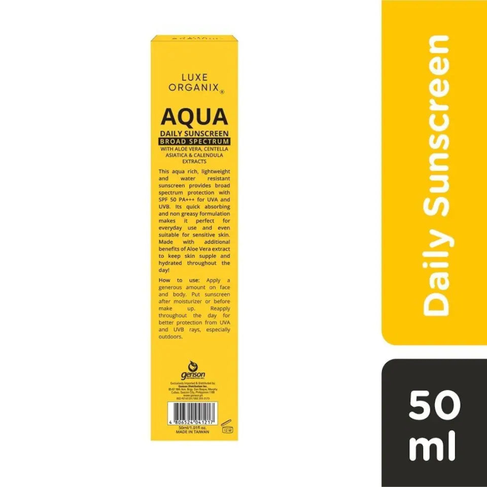 Luxe Organix Aqua Daily Sunscreen SPF50+ PA+++ 50ml