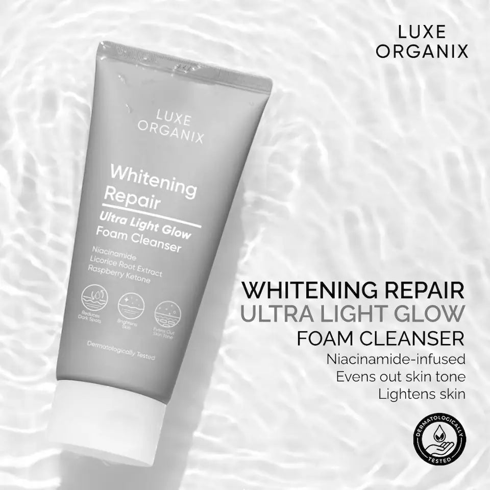 LUXE ORGANIX Whitening Repair Ultralight Glow Foam Cleanser 150g